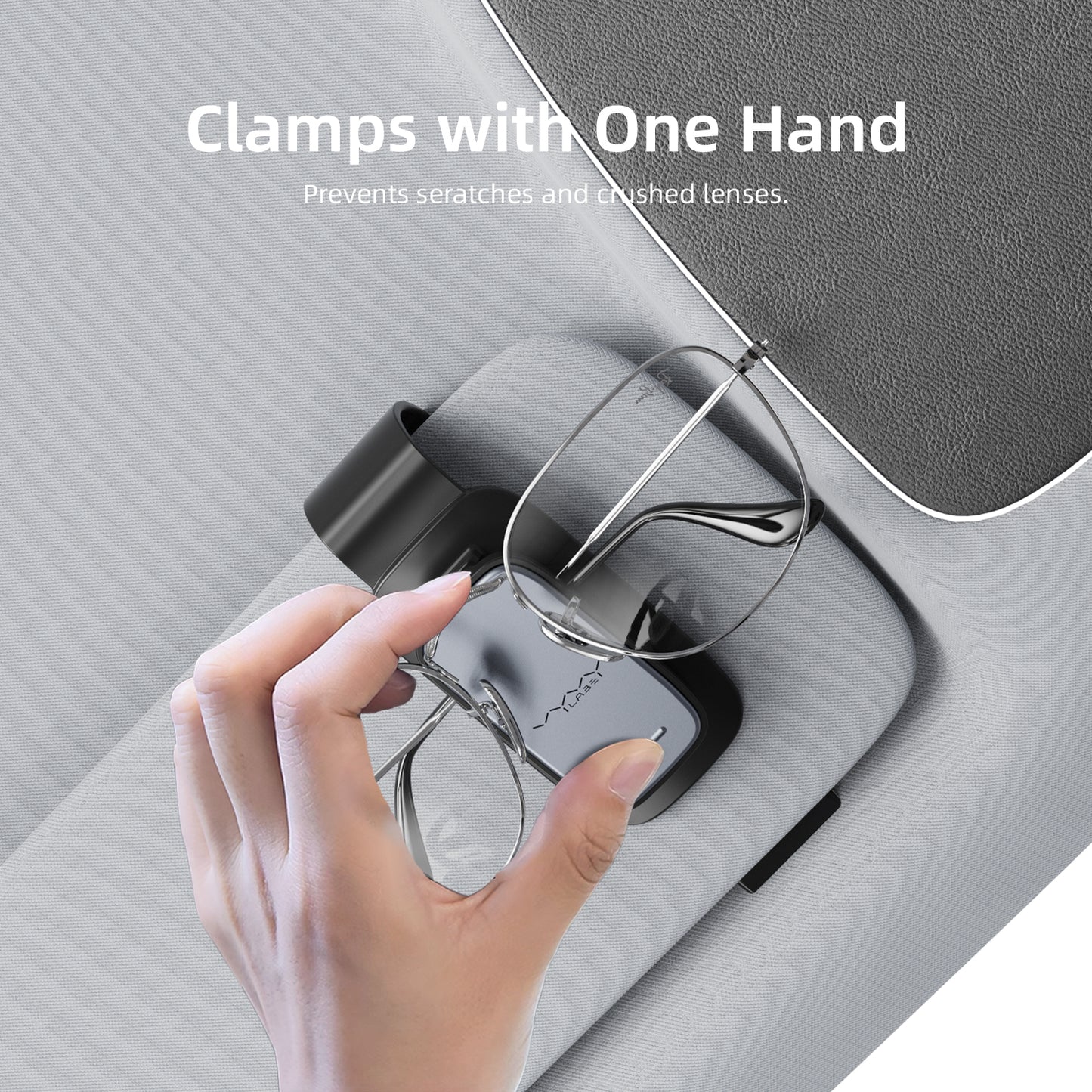 Vyvylabs Cool Drive Vehicle Eyewear Clip (Clamping Type ) - Black