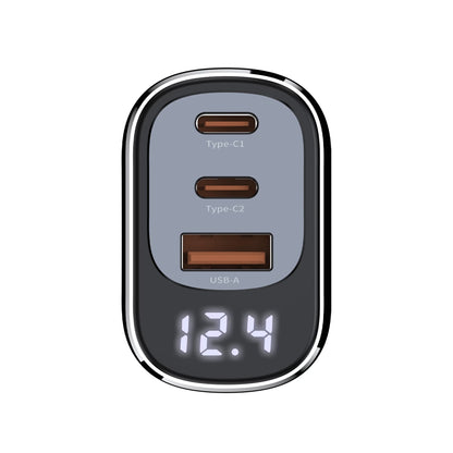 Rapid Energy Display Car Charger 125W A+2C 3-Port Fast Car Charger