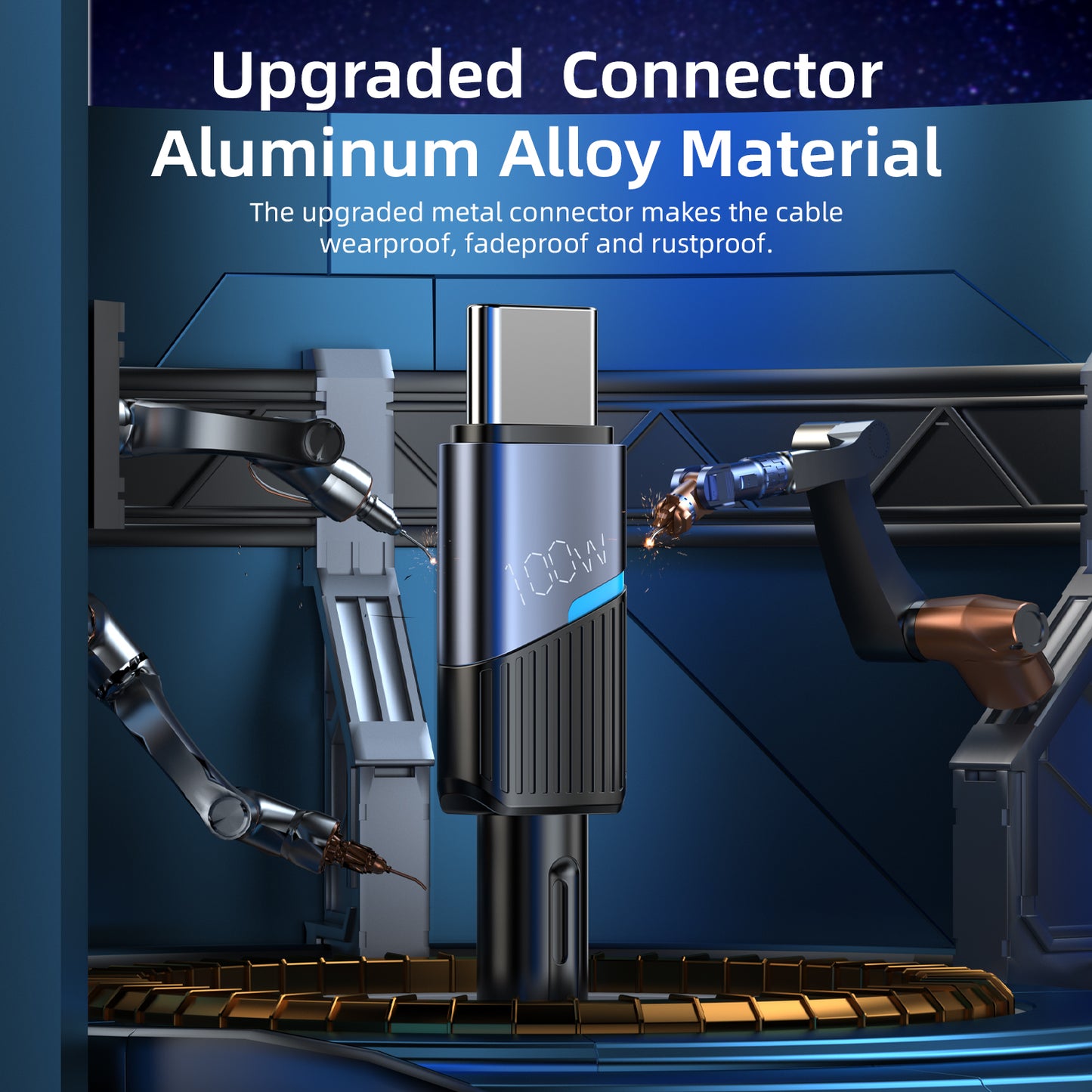 Vyvylabs Superb Series Fast Charging Cable Type-C to Type-C 100W 1M