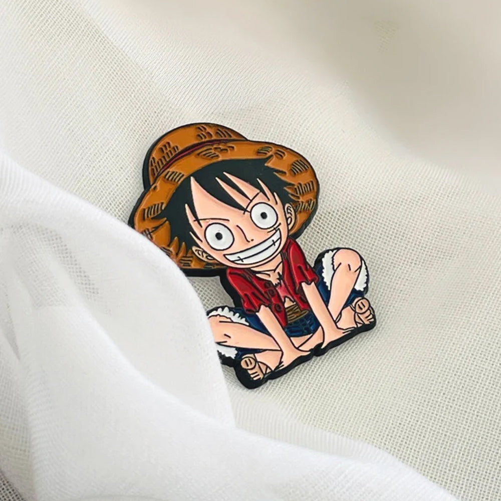 Sticky Metal Badge - Monkey D Luffy