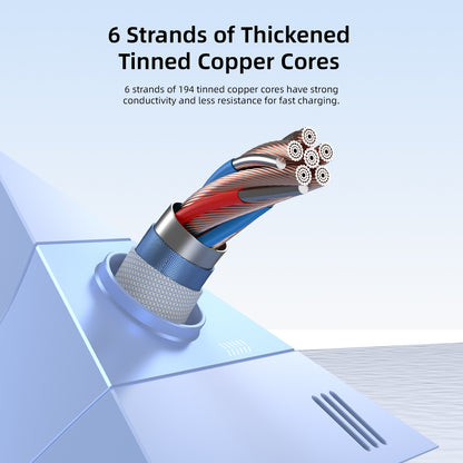 Vyvylabs Prime Series 2 in1 Fast Charging Cable Type-C to C+L 100W 1.5M White