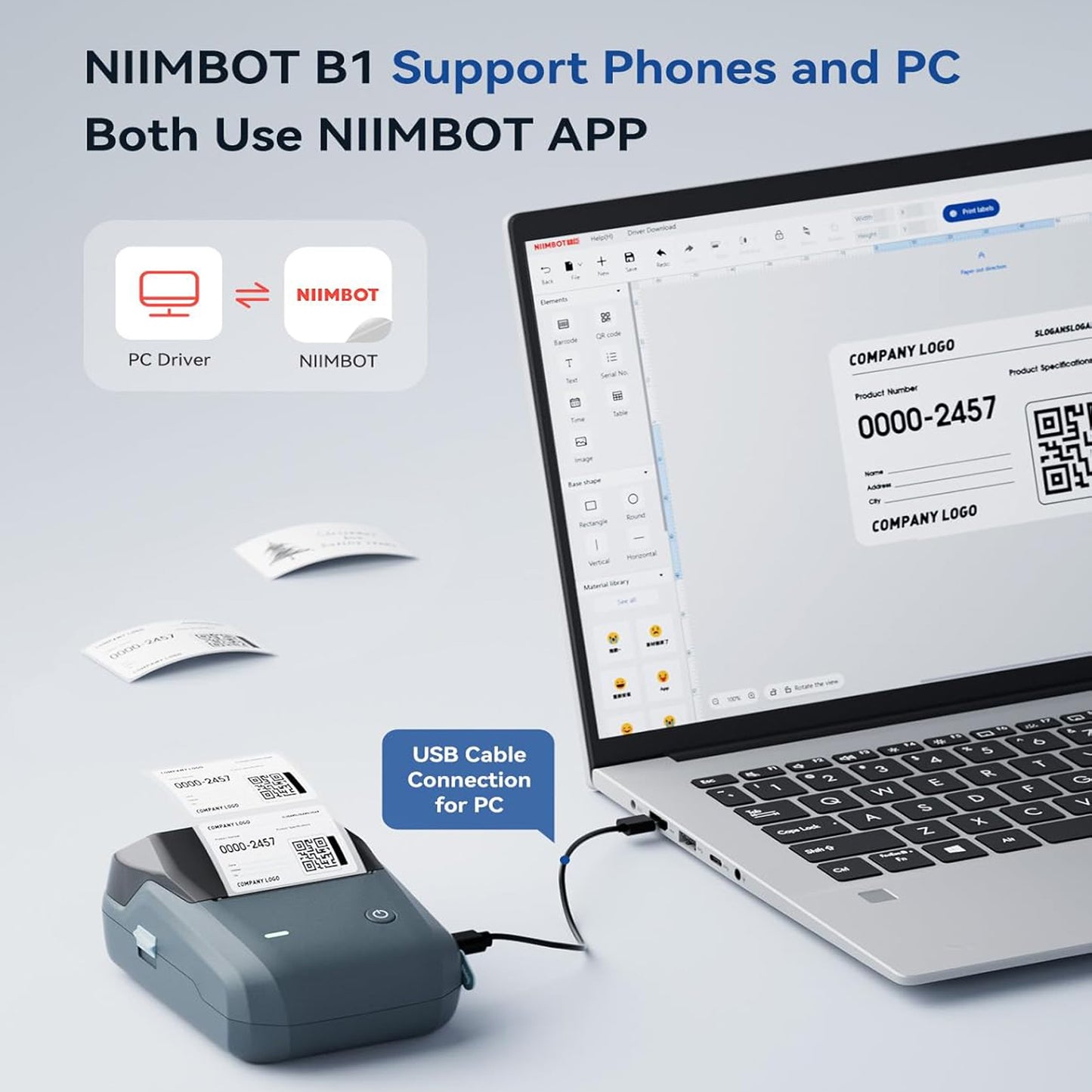 Niimbot B1 Portable Label Maker