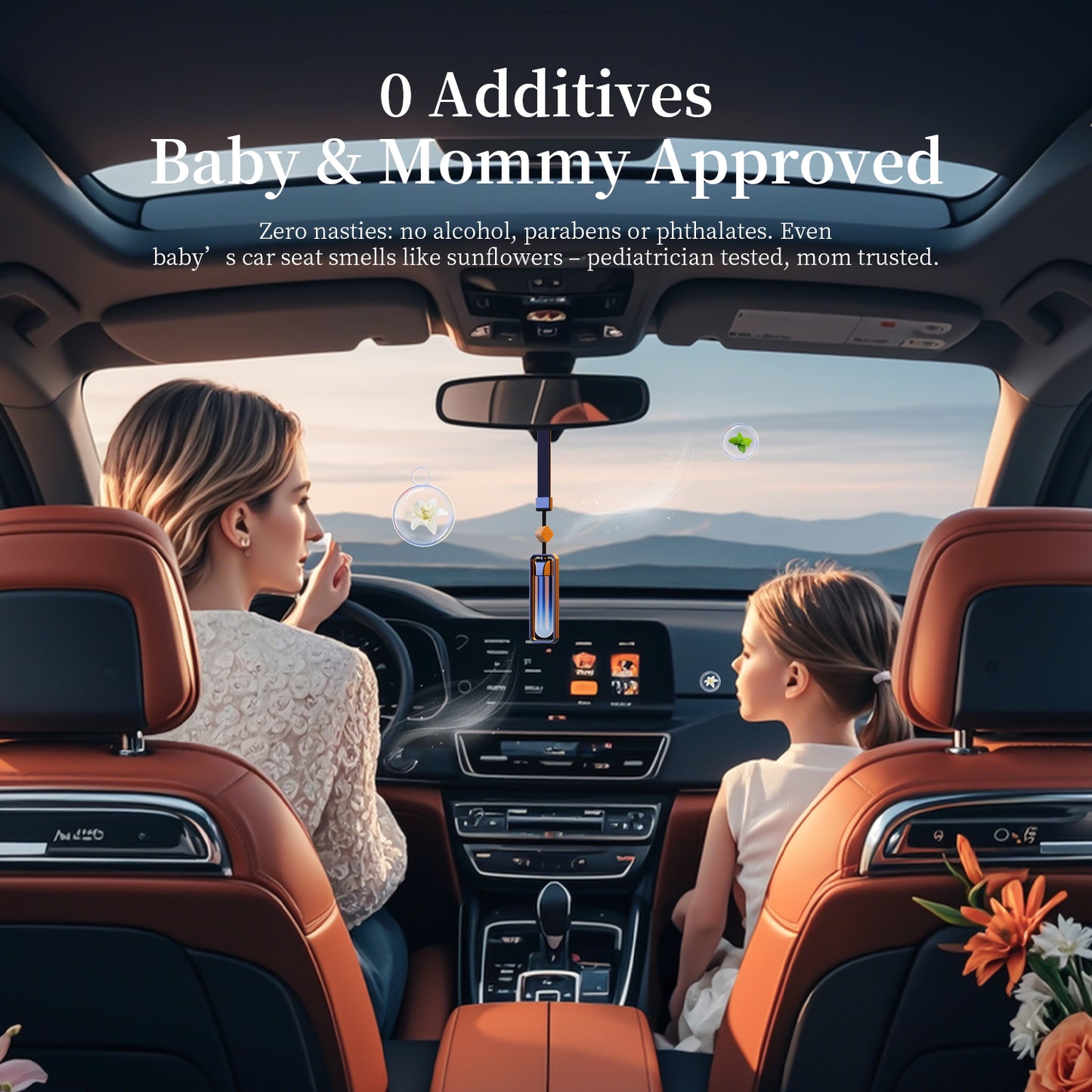 Ripple Series Car Hanging Air Freshener - Red