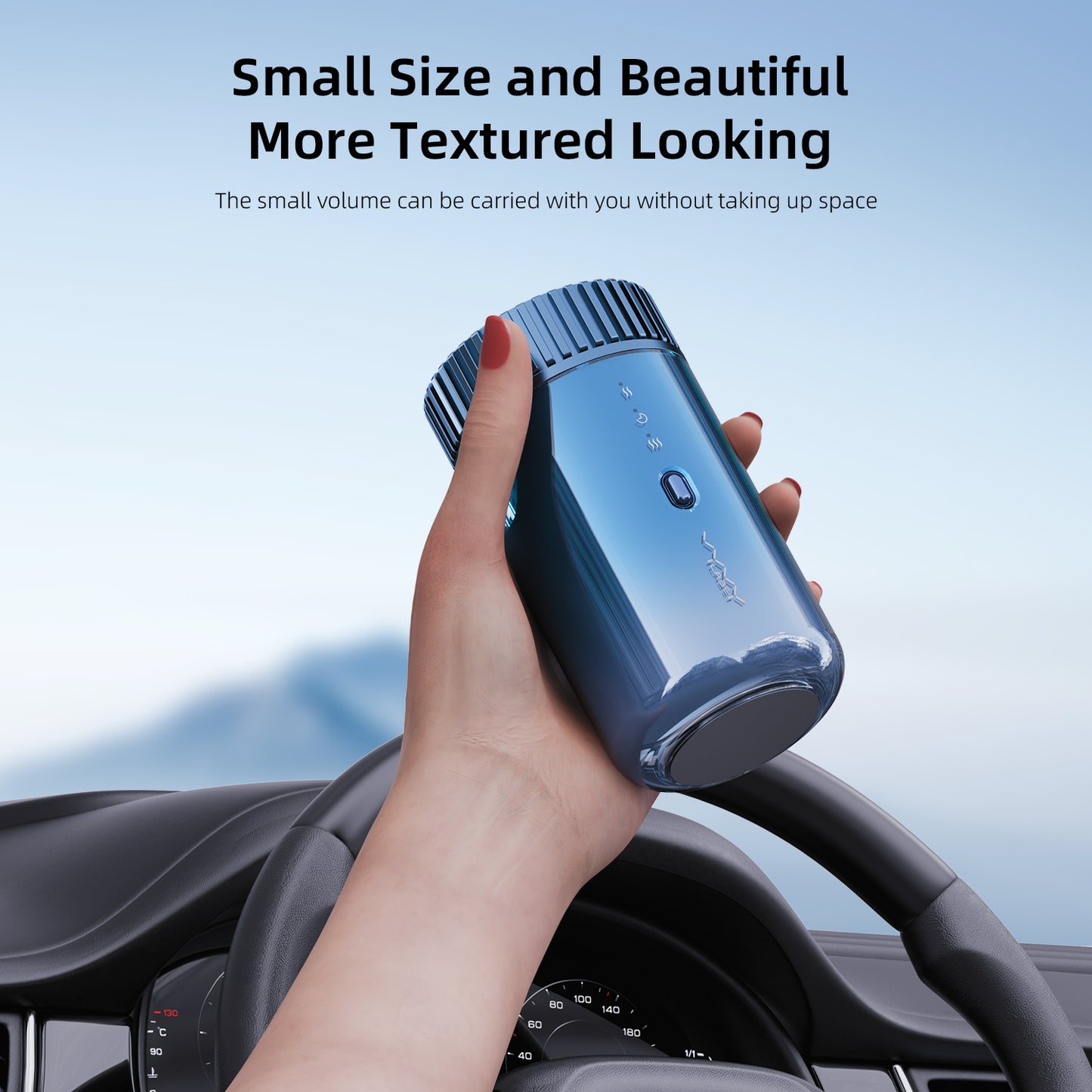 Vyvylabs Car Cup Holder Romance Air Freshener - Blue