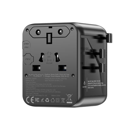 Explorer Series 5 Ports + AC Fast Charger Travel Adapter 35W
