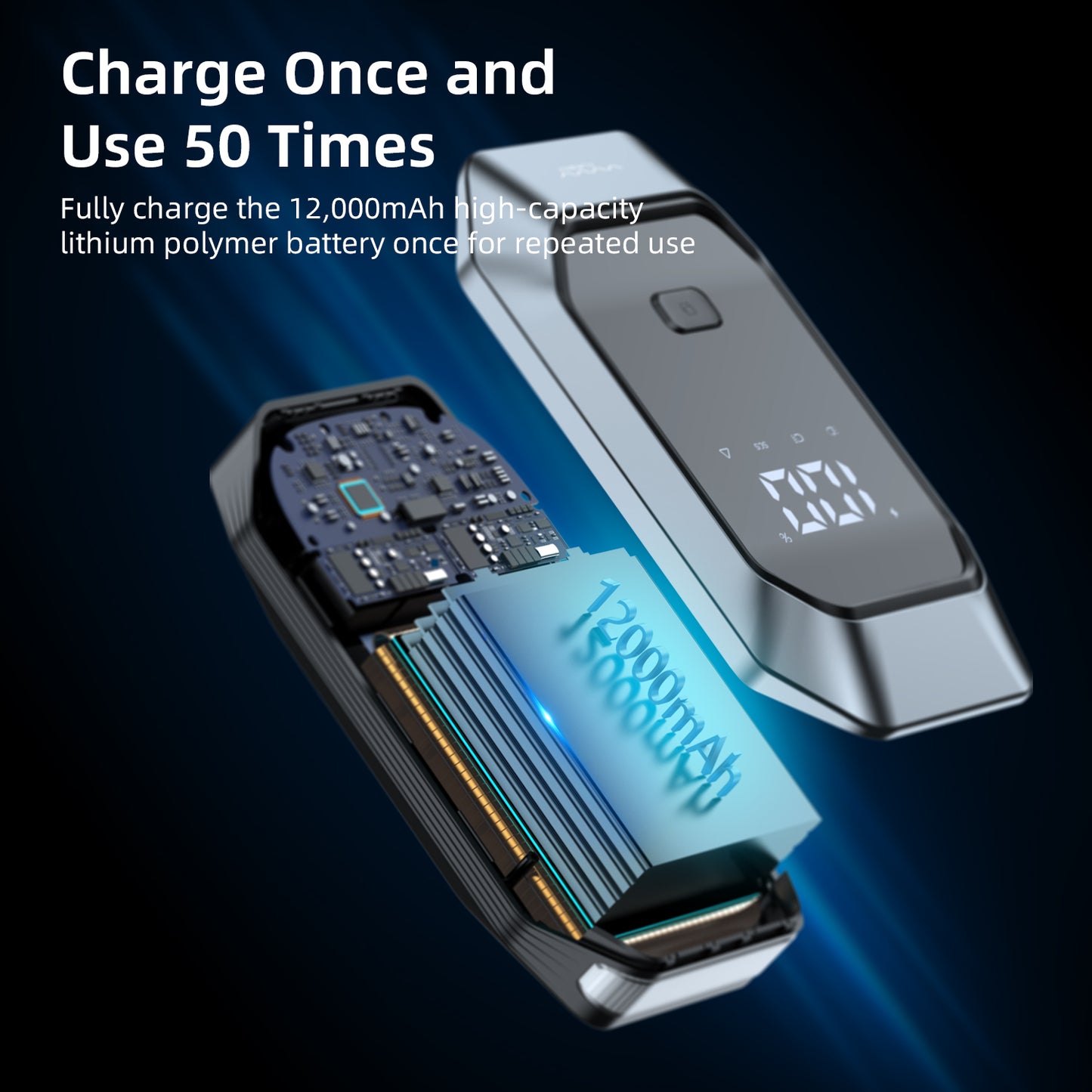 Vyvylabs Energy Cube Car Jump Starter (12000mAh, peak current 1000A)