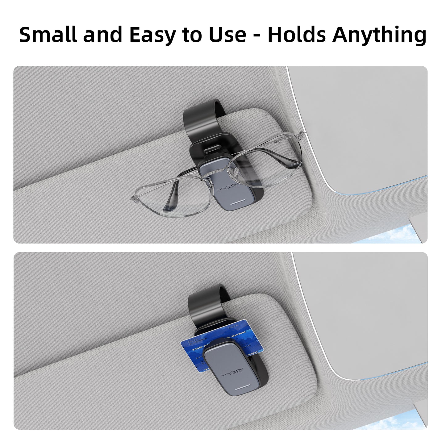 Vyvylabs Cool Drive Vehicle Eyewear Clip (Clamping Type ) - Black