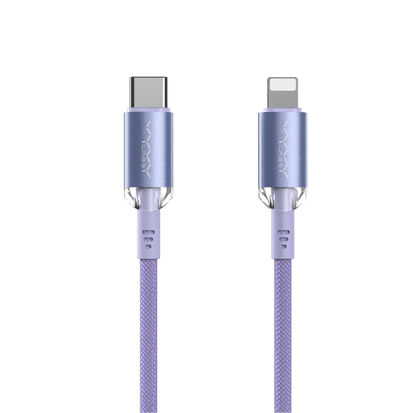 Vyvylabs Crystal Series Fast Charging Data Cable Type-C to Lightning 30W 1M - Purple