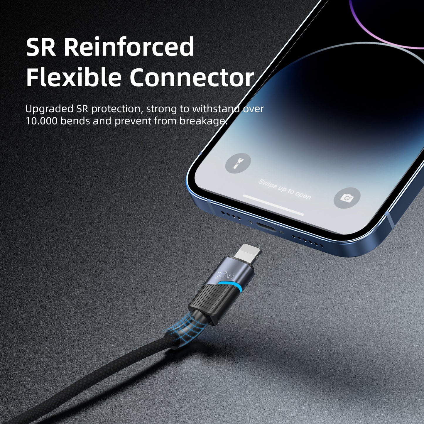 Vyvylabs Superb Series Fast Charging Cable Type-C to Lightning 27W 1M