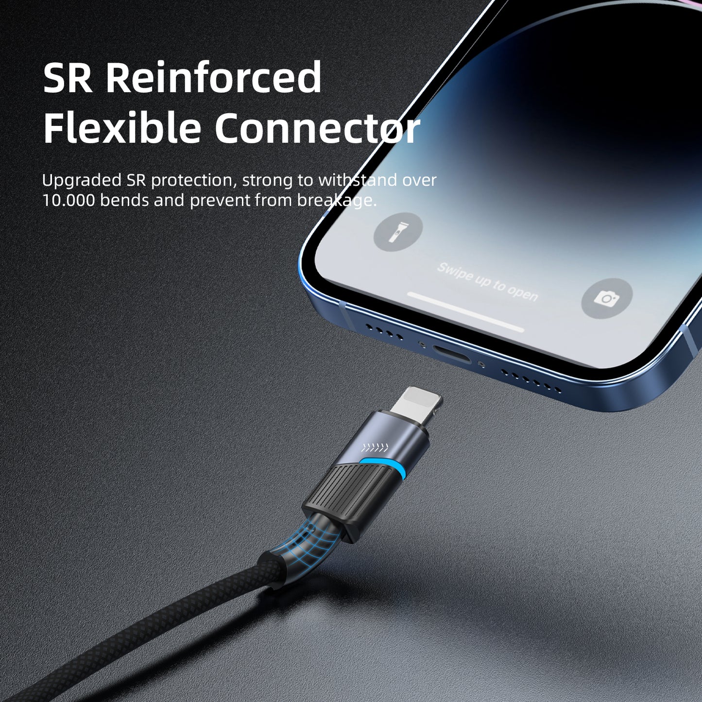 Vyvylabs Superb Series Fast Charging Cable USB to Lightning 2.4A 1M