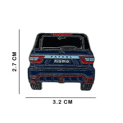 Sticky Metal Badge - Nissan Patrol Nismo Blue