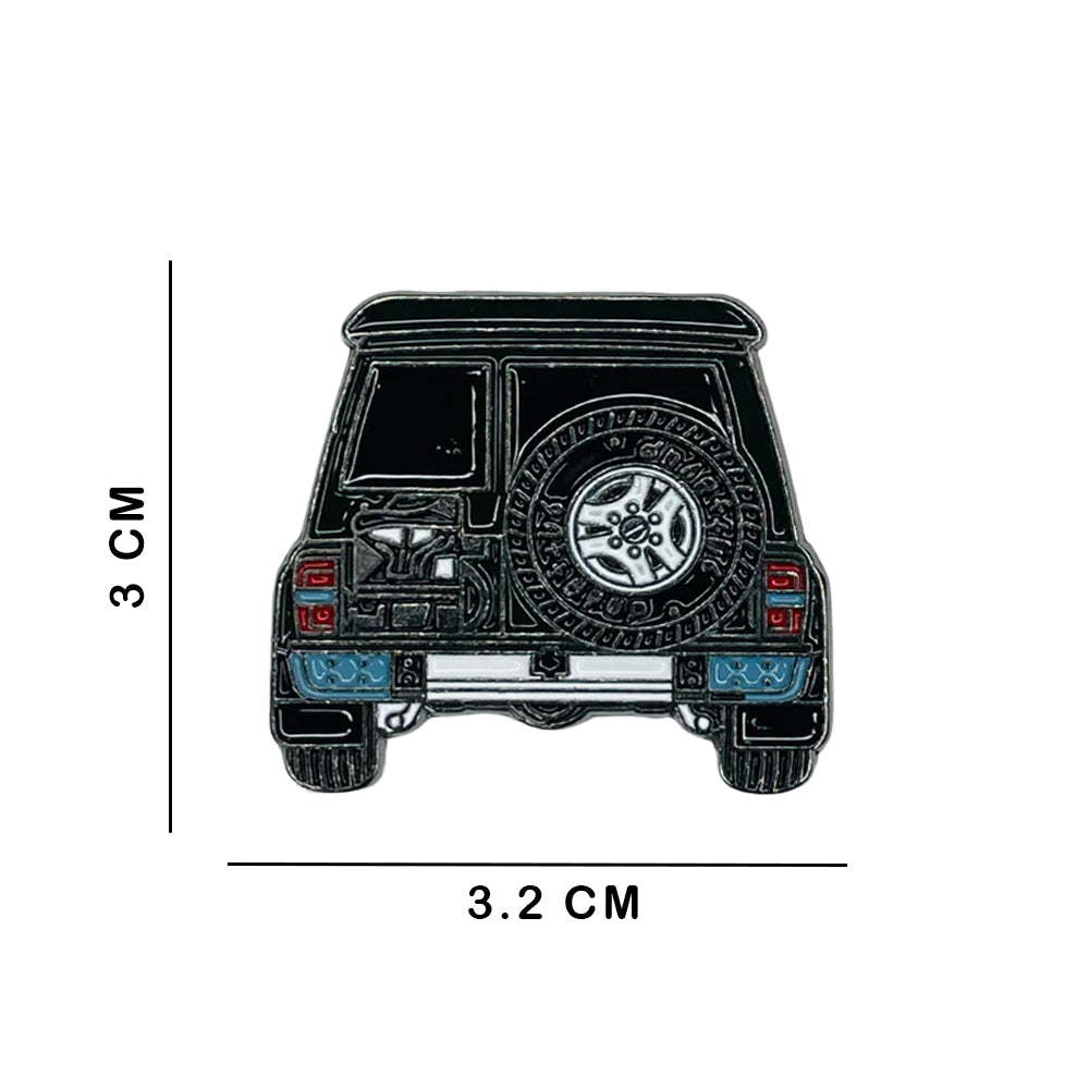 Sticky Metal Badge - Nissan Patrol Black