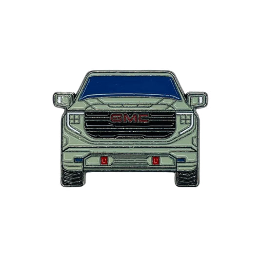 Sticky Metal Badge - GMC Gray