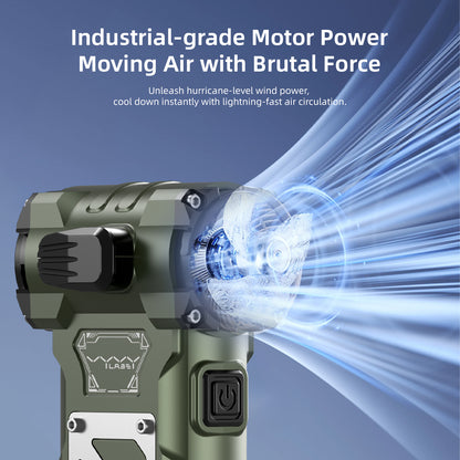 Vyvylabs Vortex Stormer Outdoor Violent Fan Window breaking - Belt Cutting