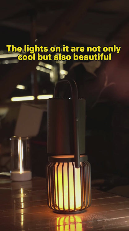 Vyvylabs X1 Flaming Multifunctional Outdoor Light Wireless Speaker + With Powerbank